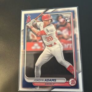 Topps Angels Jordyn Adams Card - Red and Blue Accents